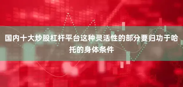 国内十大炒股杠杆平台这种灵活性的部分要归功于哈托的身体条件