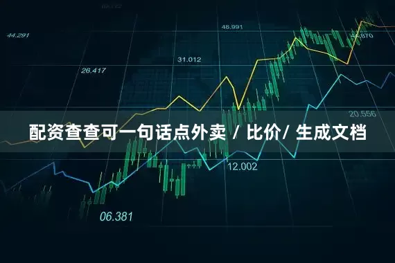 配资查查可一句话点外卖 / 比价/ 生成文档